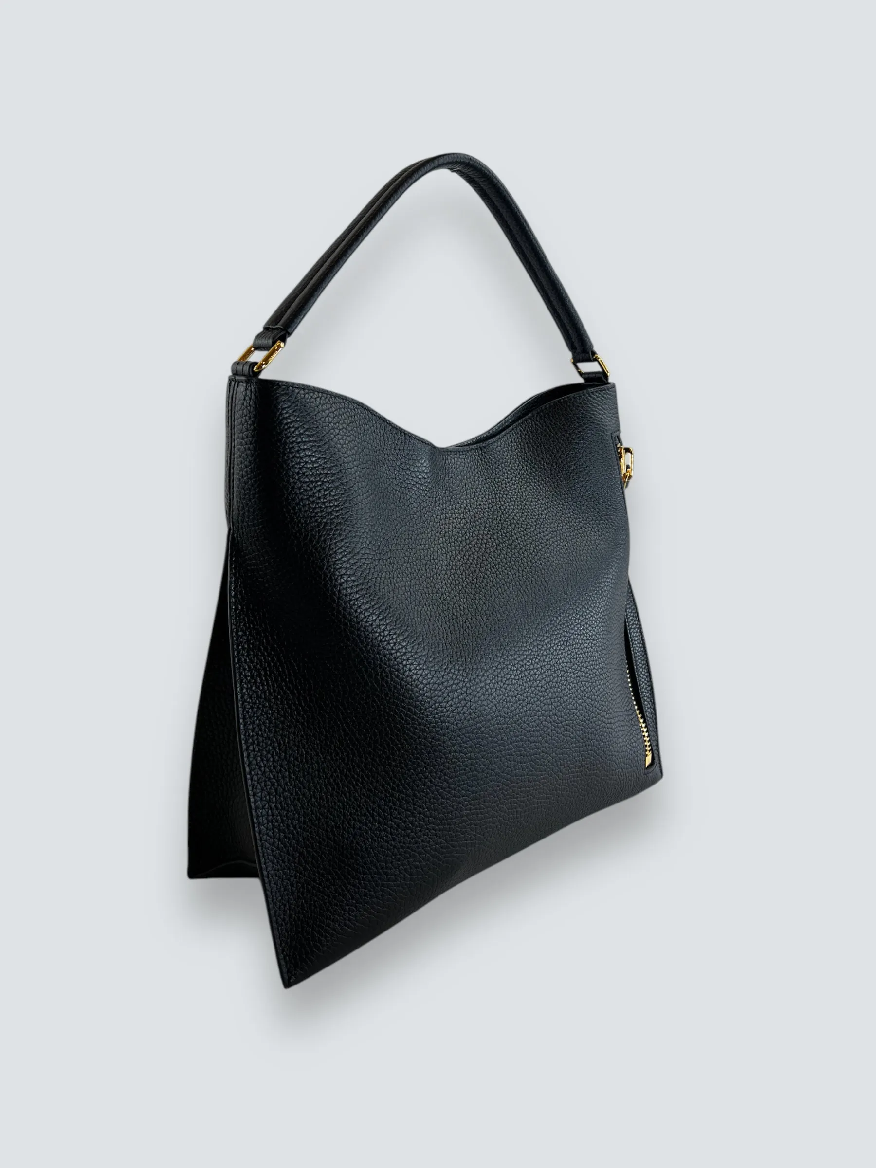 Tom Ford Black Leather Alix Hobo