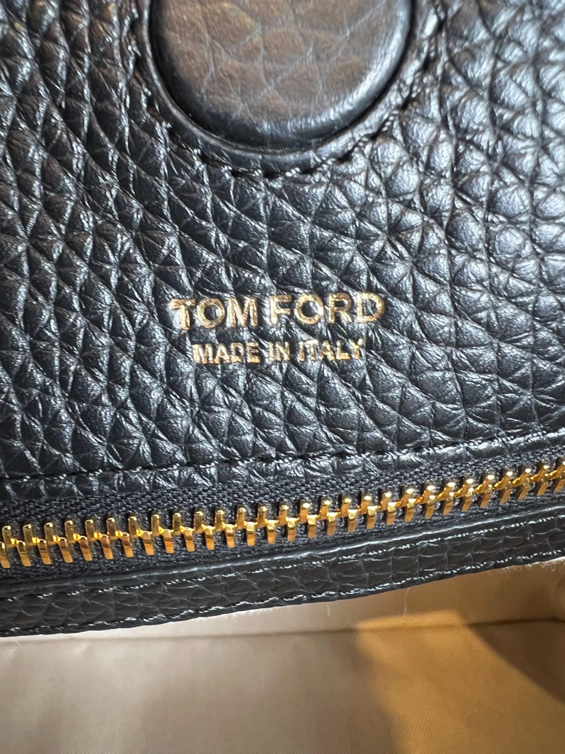 Tom Ford Black Leather Alix Hobo
