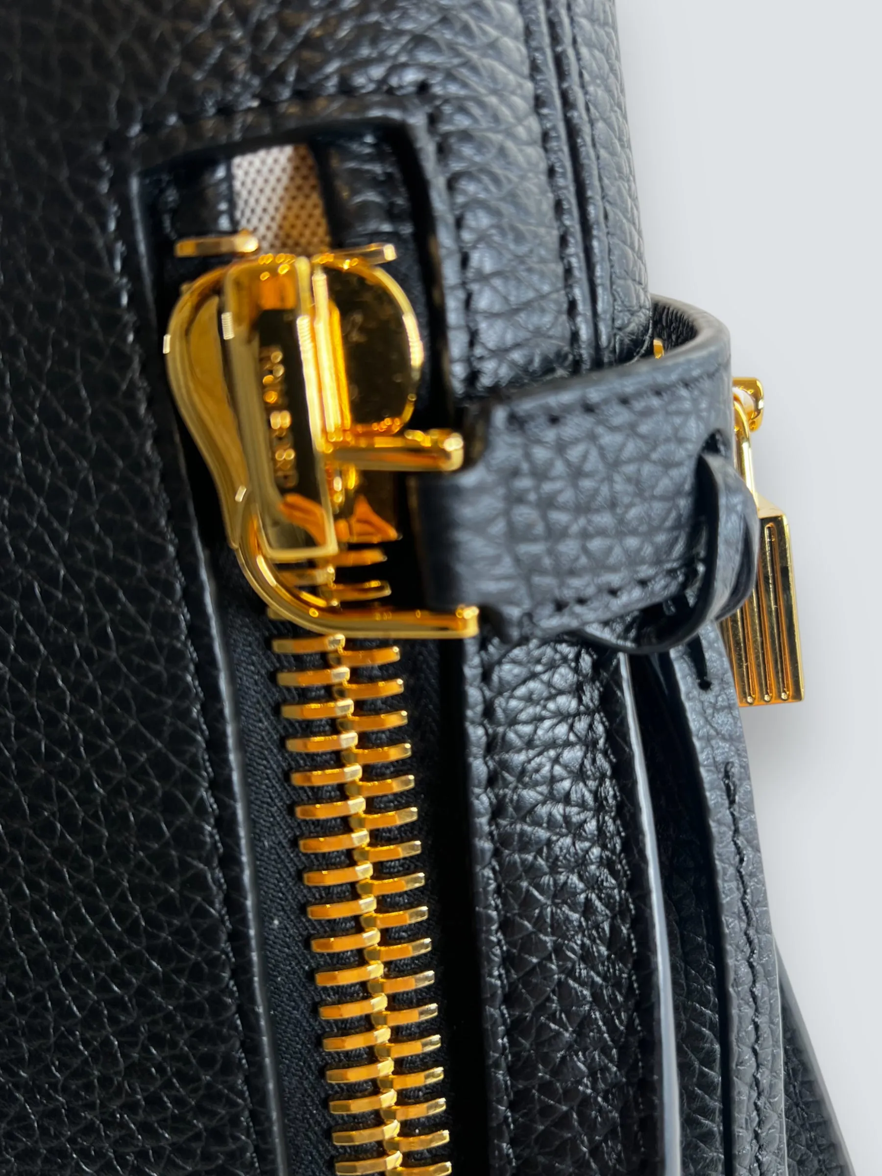 Tom Ford Black Leather Alix Hobo