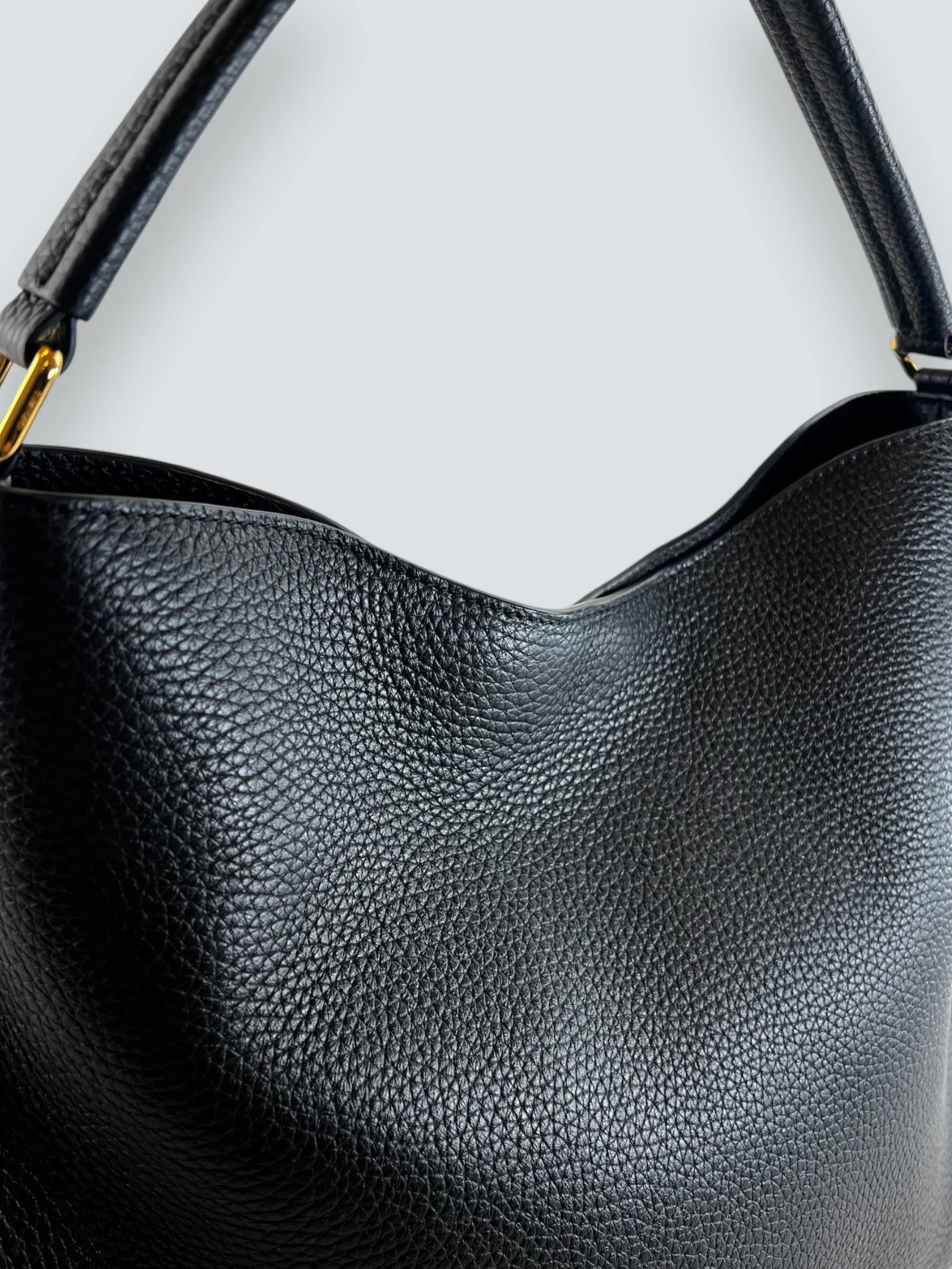Tom Ford Black Leather Alix Hobo