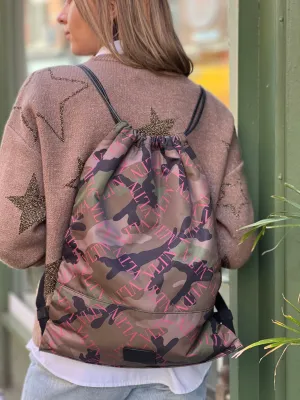 Valentino Nylon Camo Backpack