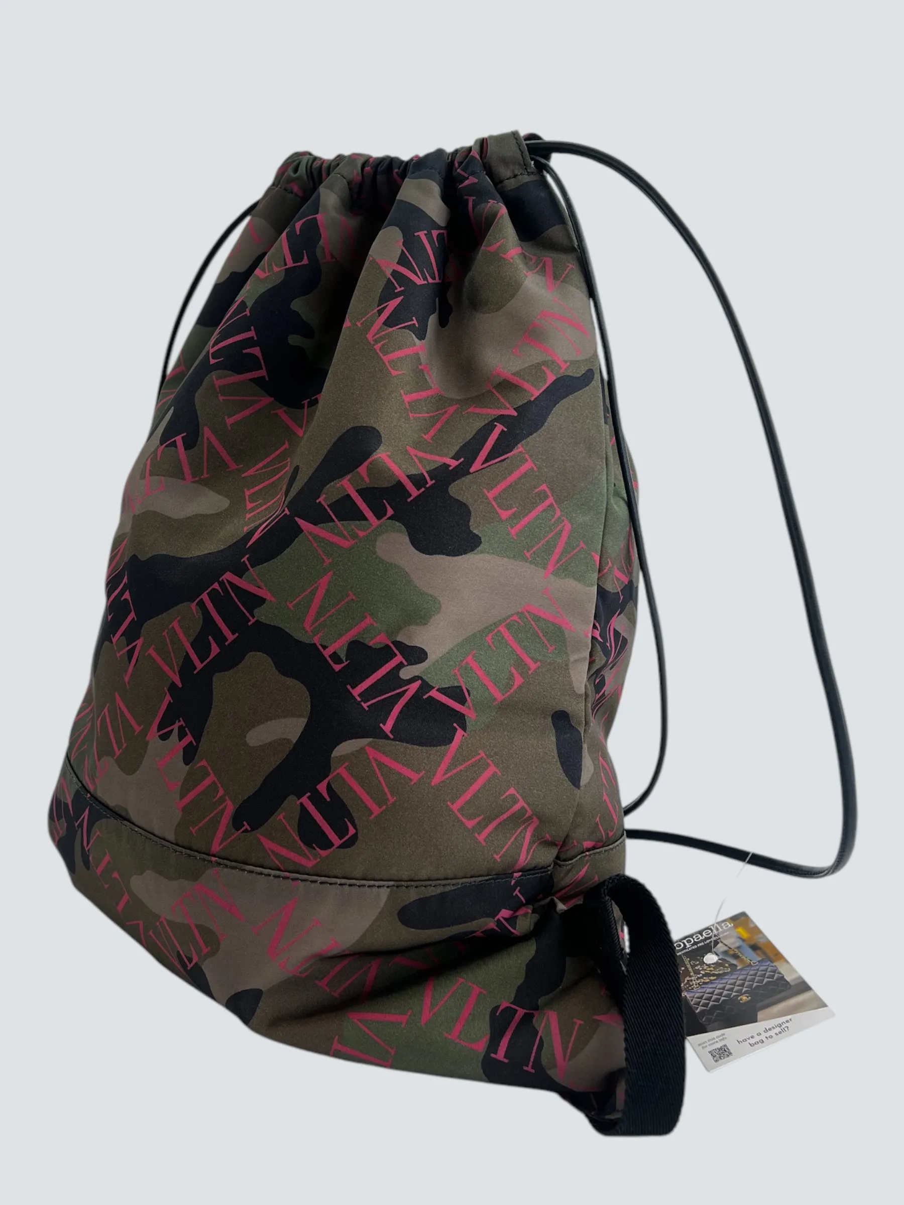 Valentino Nylon Camo Backpack