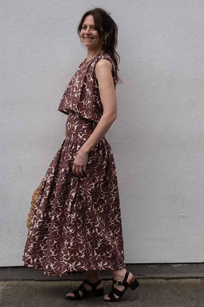 Vanessa Bruno Elysee Brown Skirt