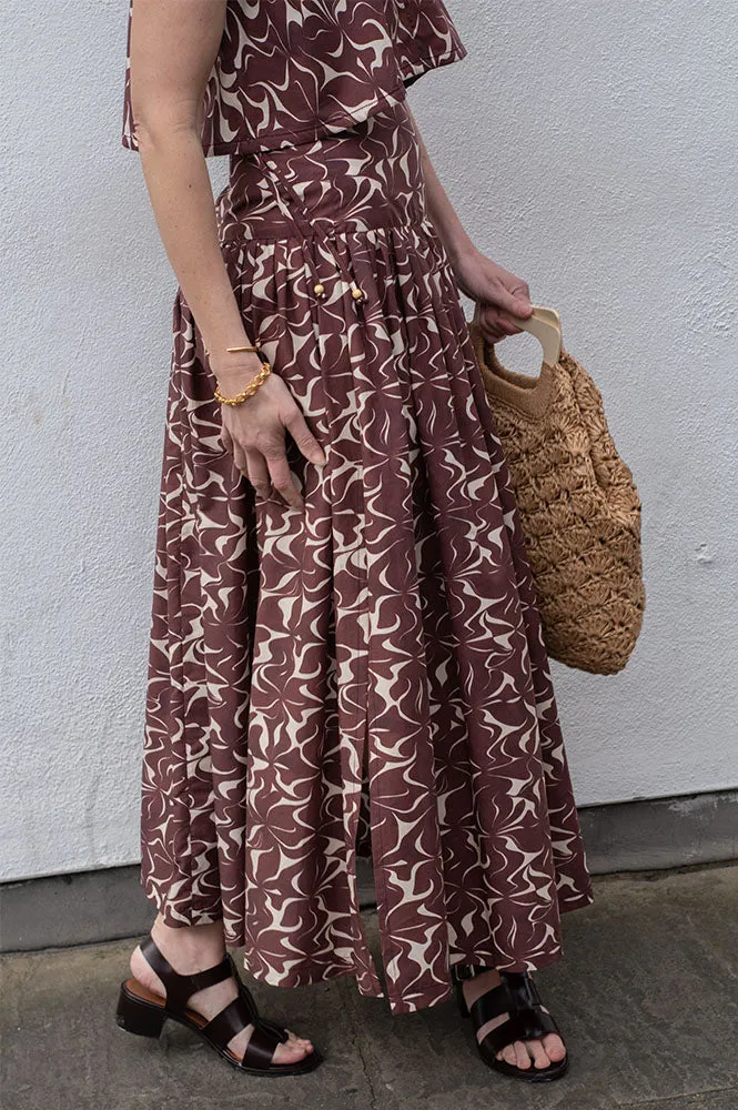 Vanessa Bruno Elysee Brown Skirt
