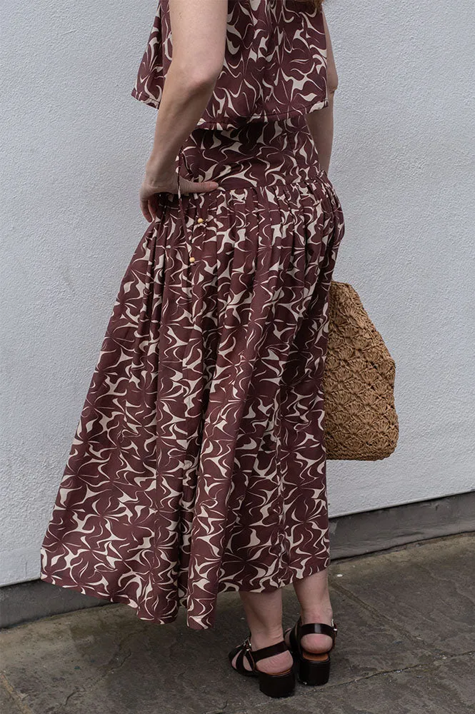 Vanessa Bruno Elysee Brown Skirt