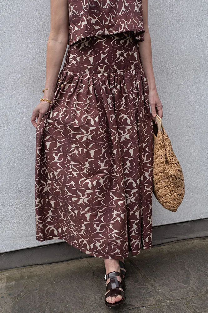 Vanessa Bruno Elysee Brown Skirt