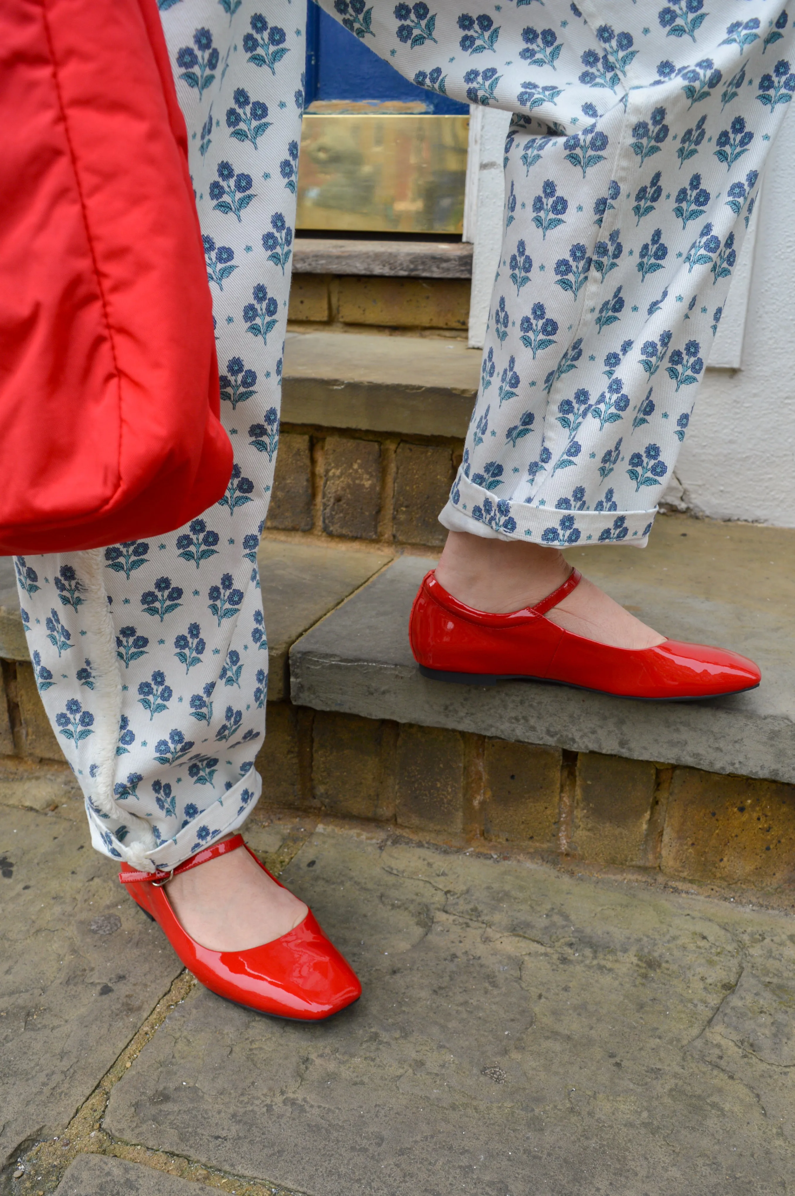 Woden Maya Fired Red Patent Pumps