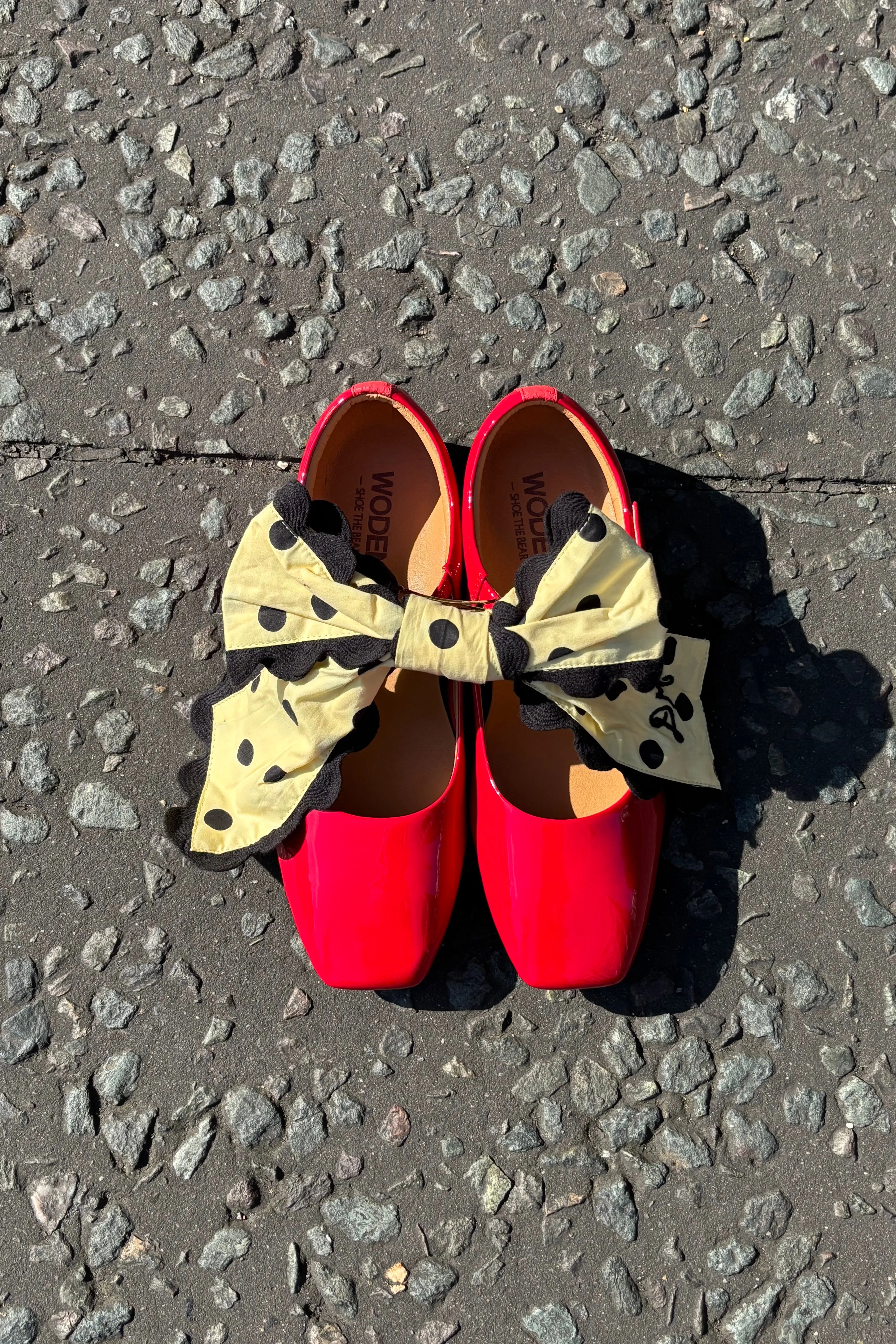 Woden Maya Fired Red Patent Pumps