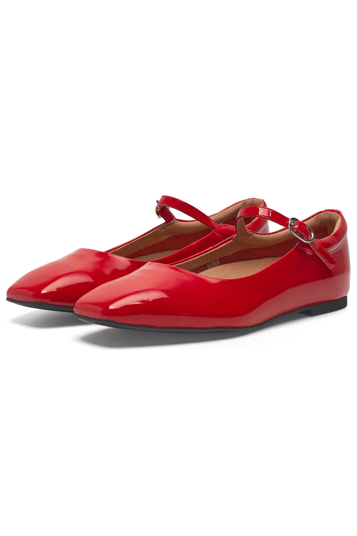Woden Maya Fired Red Patent Pumps